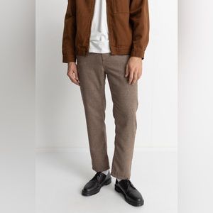 Rhythm Essential Trouser Chocolate Herringbone